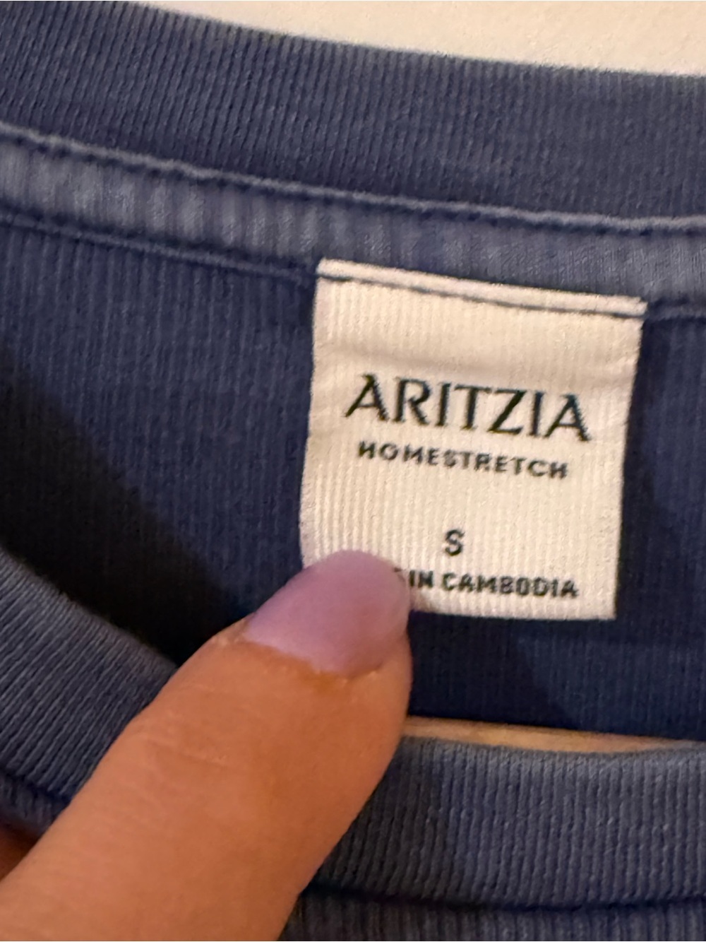 Homestretch Rib Crew Longsleeve - No-Stress Dark Blue small - Picture 6 of 7